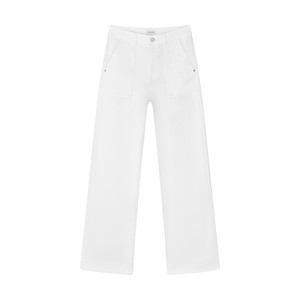 DEW Flared Soft Denim - Worker - White Denim from DAWN Denim