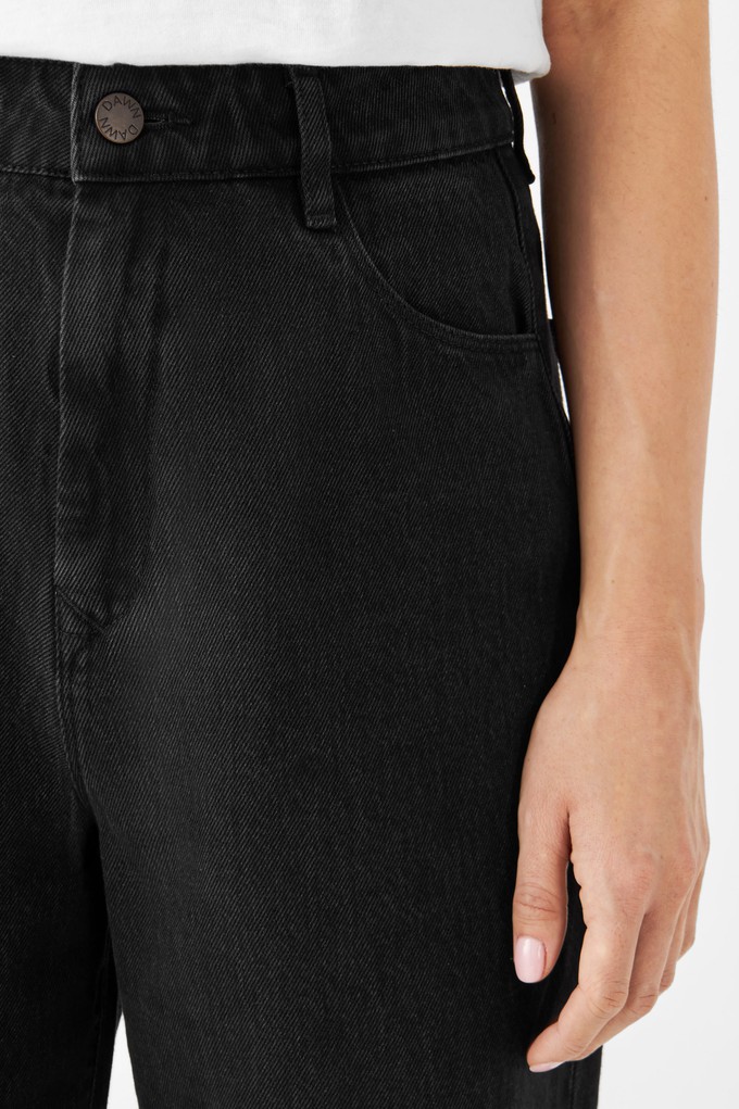 DAWN Wide Straight Non-Stretch - Minimal - Black Denim from DAWN Denim