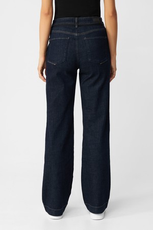 DEW Flared Soft Denim - French Pocket - Raw Blue from DAWN Denim