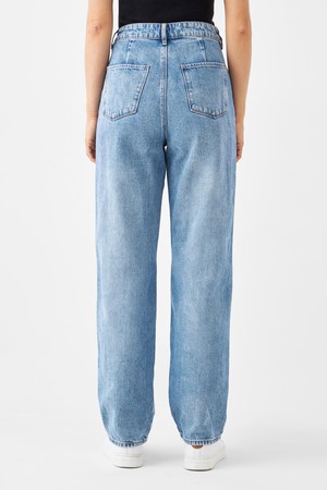 DAWN Wide Straight Non-Stretch - Minimal - Light Blue from DAWN Denim