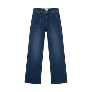 DEW Flared Soft Denim - Worker - Medium Blue from DAWN Denim