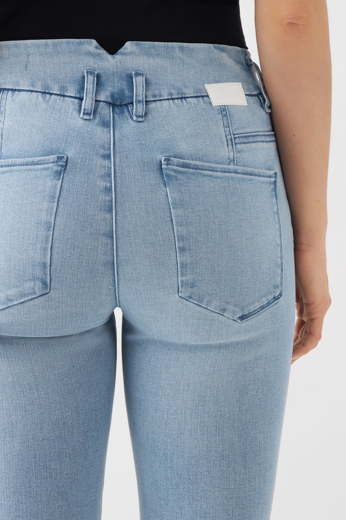 SUN UP Skinny Powerstretch - Design Details - Light Blue from DAWN Denim