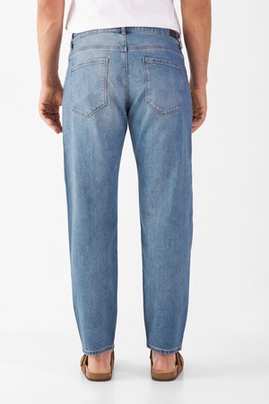 RISE Relaxed Tapered Minimal Stretch - Basic - Vintage Blue from DAWN Denim