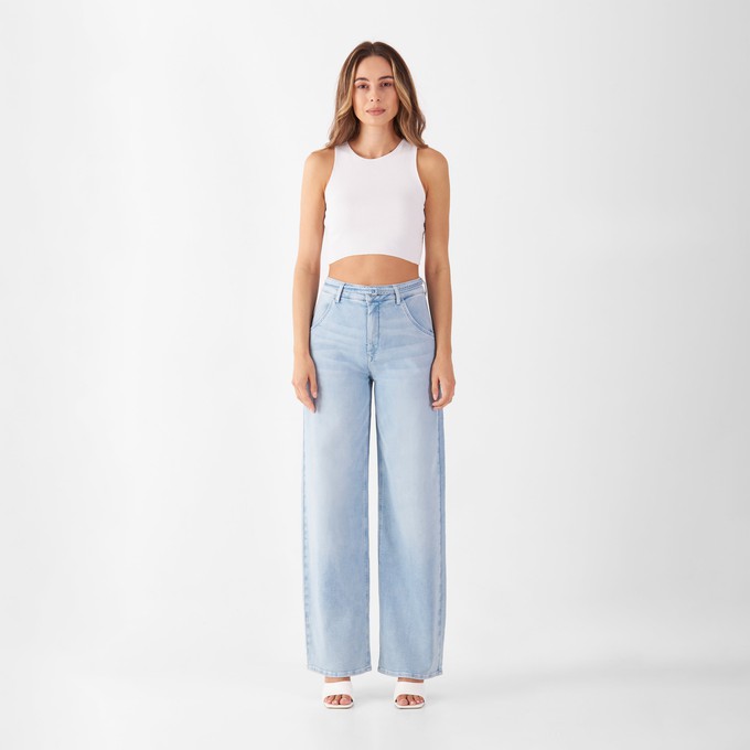 BLINK High Waist Wide - Light Blue from DAWN Denim