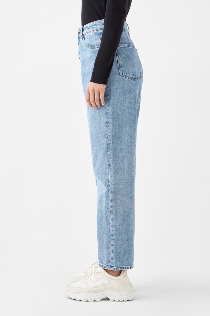 DAWN Wide Straight Cropped Non-Stretch - Minimal - Light Blue from DAWN Denim