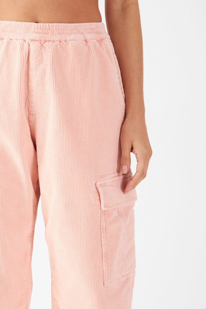 RAY - Mid Waist Spray Pant - Corduroy - Rose from DAWN Denim