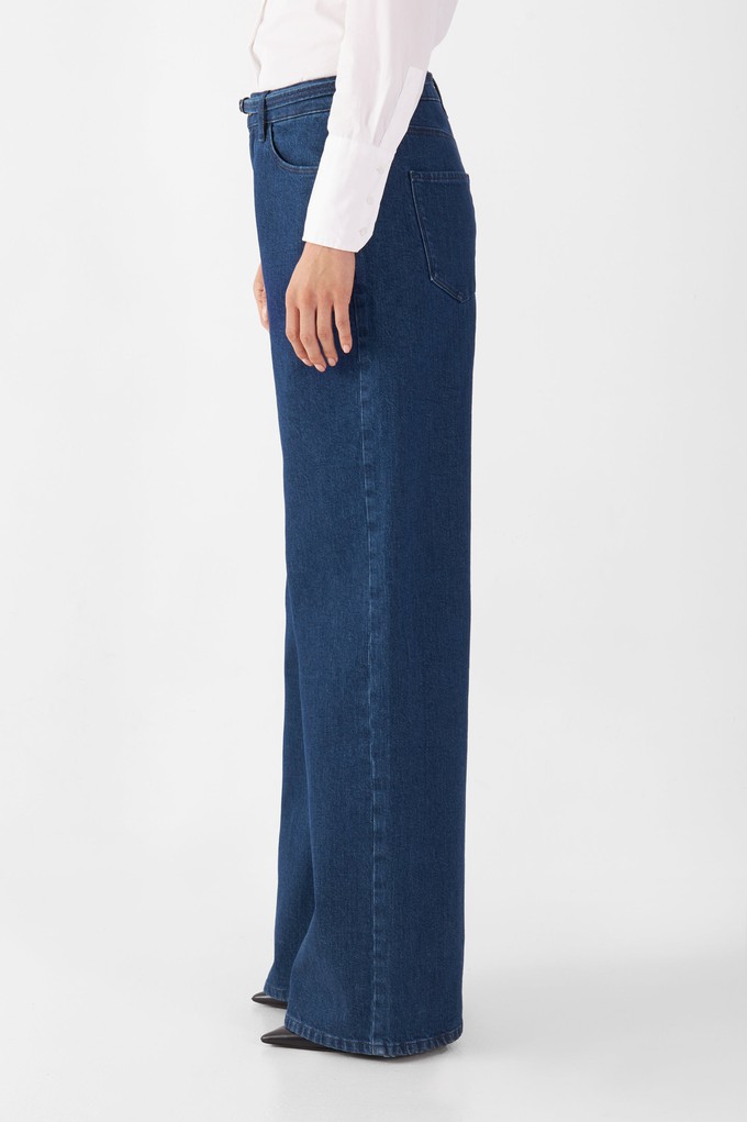 SUNNY Wide Leg Minimal Stretch - Classic - Dark Blue from DAWN Denim