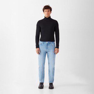 RISE Relaxed Tapered Minimal Stretch - Basic - Bright Blue from DAWN Denim