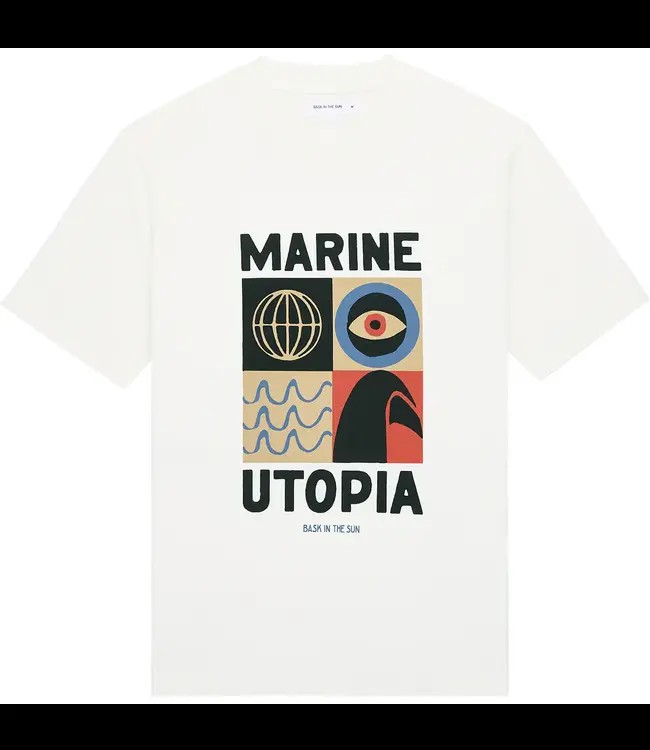 BASK IN THE SUN •• Shirt natural MARINE UTOPIA from De Groene Knoop