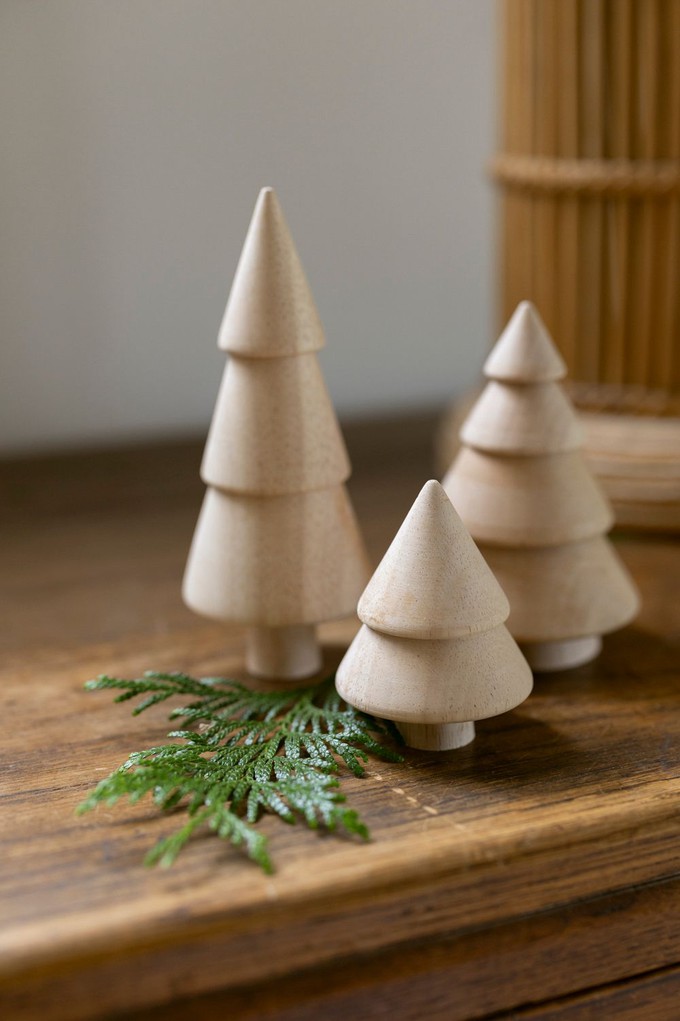 DIY kerstbomen 3D, hout, set van 3 from Dille & Kamille