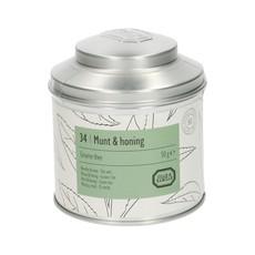 Munt & honing, biologisch, groene thee, blik, 50 gram via Dille & Kamille