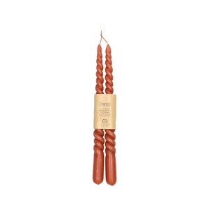 Dinerkaars gedraaid, terracotta, 29 cm, set van 2 from Dille & Kamille