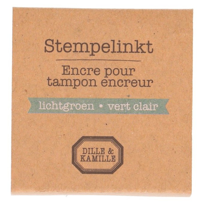 Stempelkussen, lichtgroen, 5 x 5 cm from Dille & Kamille