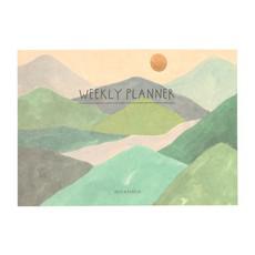 Weekplanner, boslandschap, A4, papier via Dille & Kamille