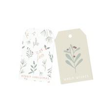 Cadeaulabels, kersttakjes, papier, 10 stuks via Dille & Kamille