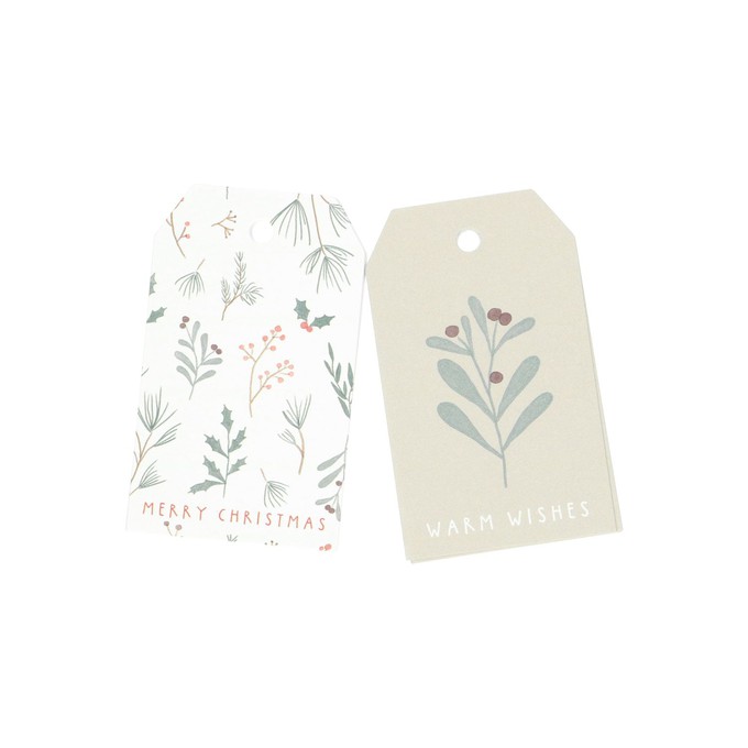 Cadeaulabels, kersttakjes, papier, 10 stuks from Dille & Kamille