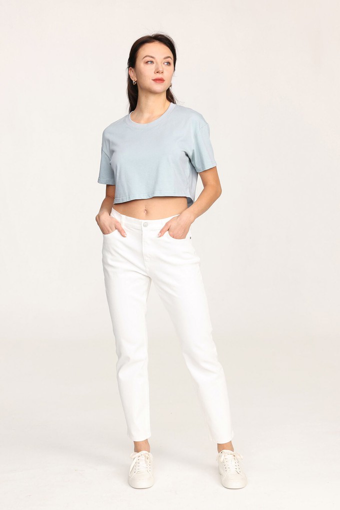 Organic Cotton Cropped T-Shirt from Ecoer Fashion