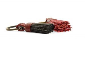 Mini Leather Tassel Keyring from Elvis & Kresse