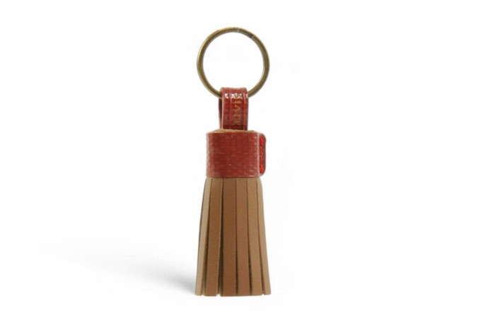 Leather Tassel Keyring from Elvis & Kresse