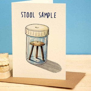 Wenskaart "Stool Sample" from Fairy Positron