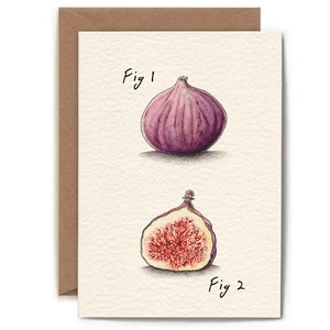 Wenskaart Vijg "Fig 1/ Fig 2" from Fairy Positron