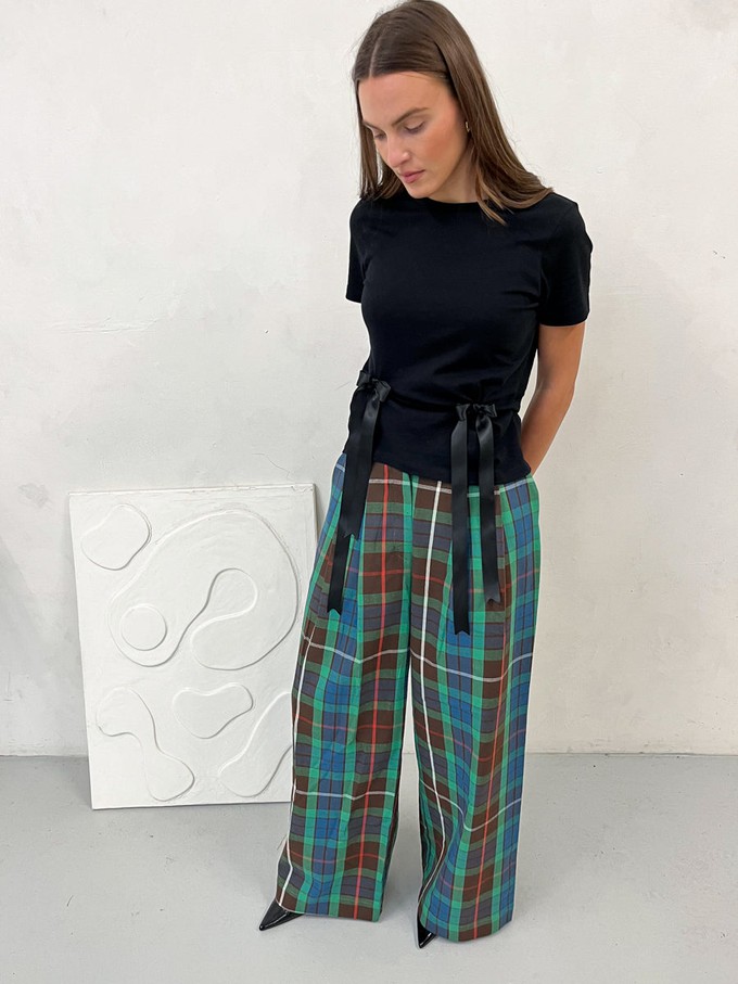 Ruby Check Flare Trouser from Fanfare Label