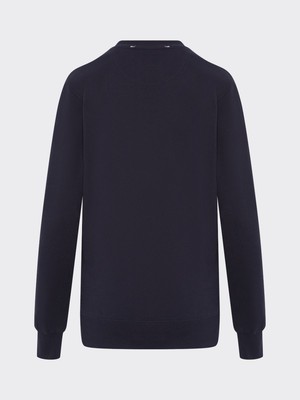 Recycled & Organic Cotton Wool Front Jumper Navy from Fanfare Label