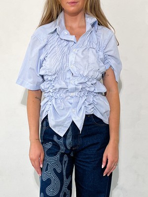 Darcy Upcycled Button Up Shirt from Fanfare Label