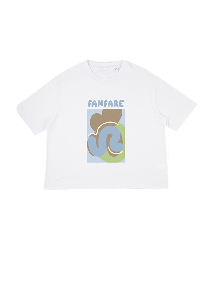 Organic Cotton T-shirt with Elle Guest Print from Fanfare Label