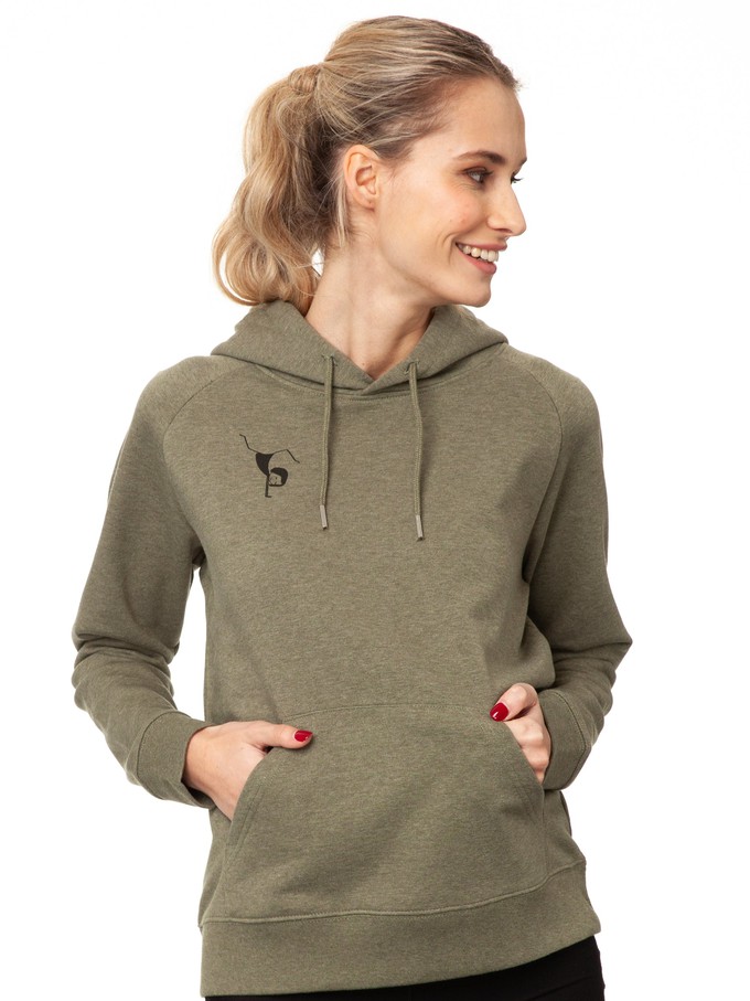 Balance Hoodie heather khaki from FellHerz T-Shirts - bio, fair & vegan