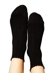 Socks with viscose (from bamboo cellulose) heart black via FellHerz T-Shirts - bio, fair & vegan