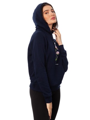 Lucky Clover Hoodie navy from FellHerz T-Shirts - bio, fair & vegan