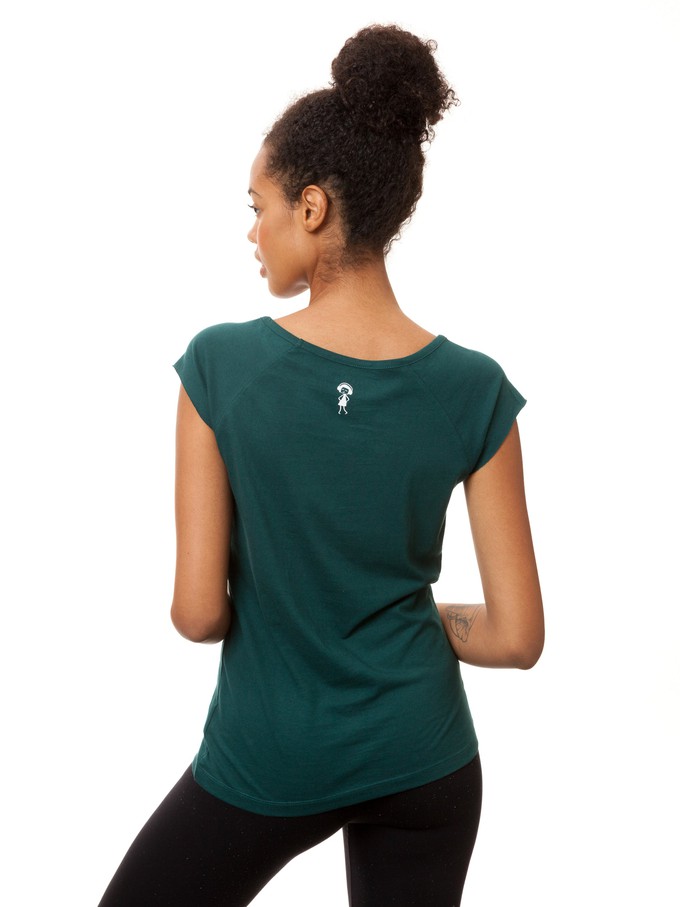 Ommm Cap Sleeve deep teal from FellHerz T-Shirts - bio, fair & vegan