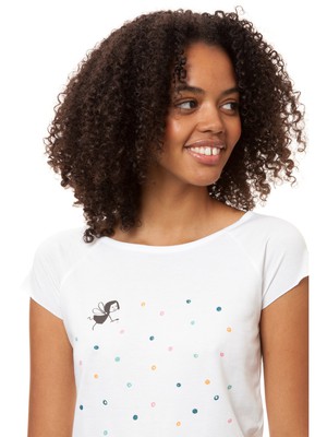 Confetti Girl Cap Sleeve white from FellHerz T-Shirts - bio, fair & vegan