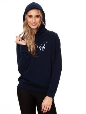 Music Lover Hoodie navy from FellHerz T-Shirts - bio, fair & vegan