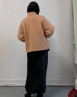 Our "APRICOT DAWN"  wool Blanket Made COAT - S- from Fitolojio Workshop