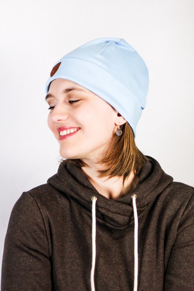 Sustainable beanie hat Basel, light blue from Frija Omina