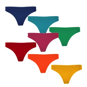 Organic thong Pur Set of 7, Rainbow from Frija Omina