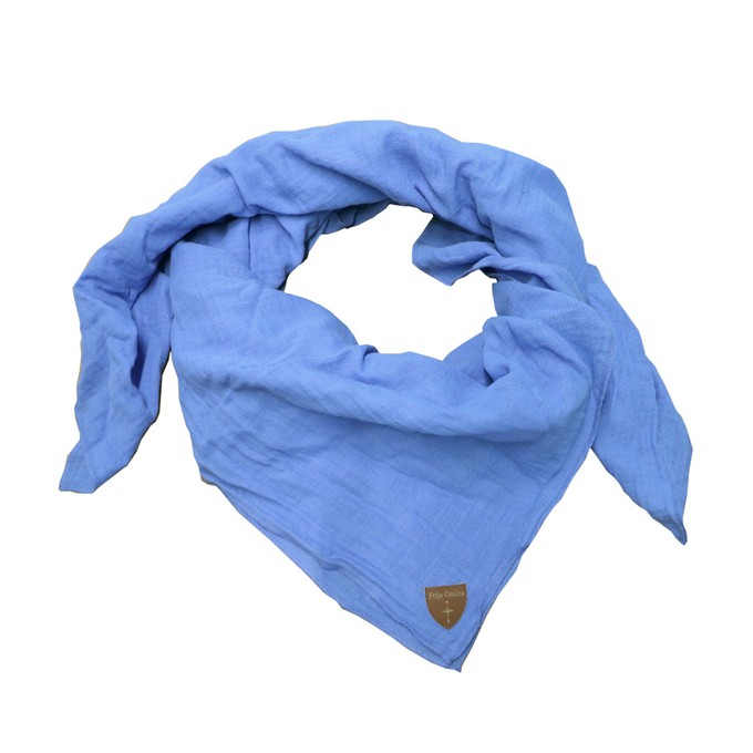 Musselin-Cloth/ Mull-Bandanna Skarna light blue from Frija Omina