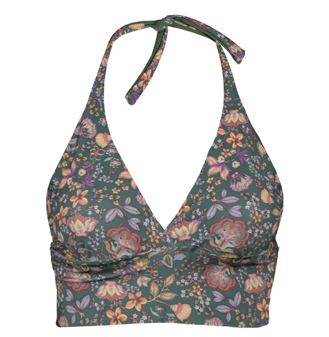 Recycling bikini top Fjordella Senja + olive (green) from Frija Omina