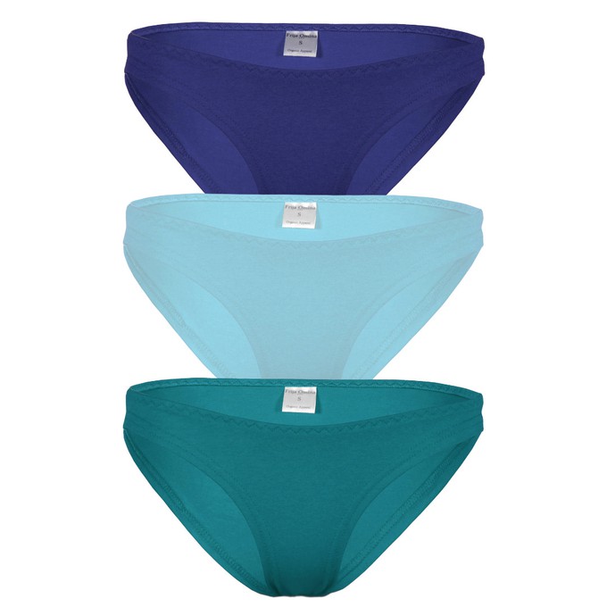 Organic briefs set of elements: "Water" - teal, mint, blue from Frija Omina