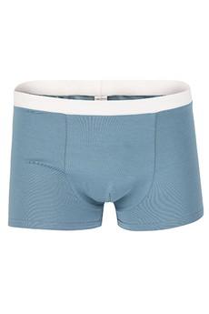 Organic men’s trunk boxer shorts, light grey via Frija Omina