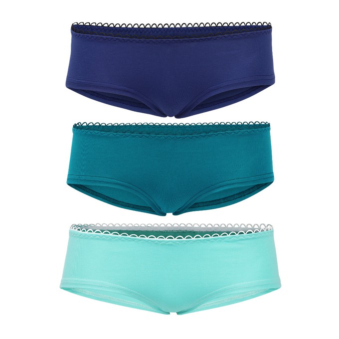 Hipster panties set of elements: Water - teal, mint, blue from Frija Omina