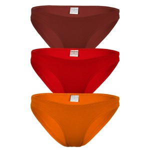 Organic briefs set of elements: "Fire" - aubergine, red, orange from Frija Omina