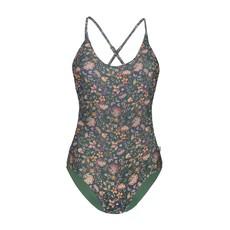 Recycling swimsuit Frøya Senja + olive (green) via Frija Omina