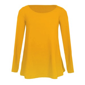 Organic tunic Afra, saffron (yellow) from Frija Omina