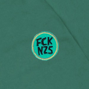 Hoodie FCK NZS sea green from Frija Omina