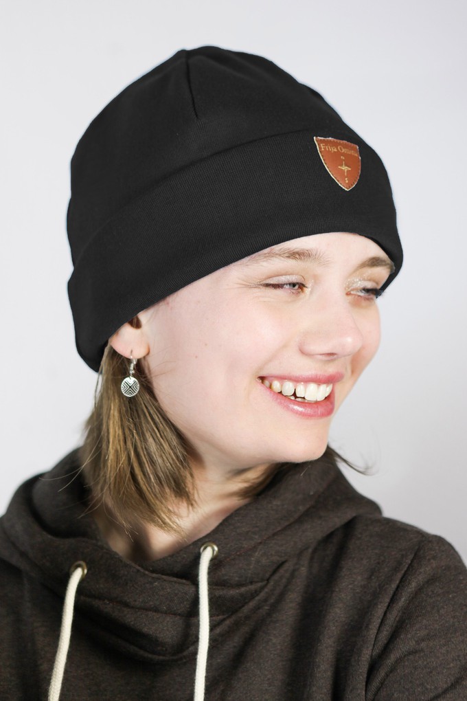 Sustainable beanie hat Basel, black from Frija Omina