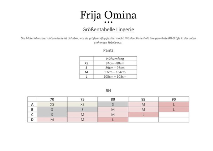 Bio bra Spitze, saffron from Frija Omina