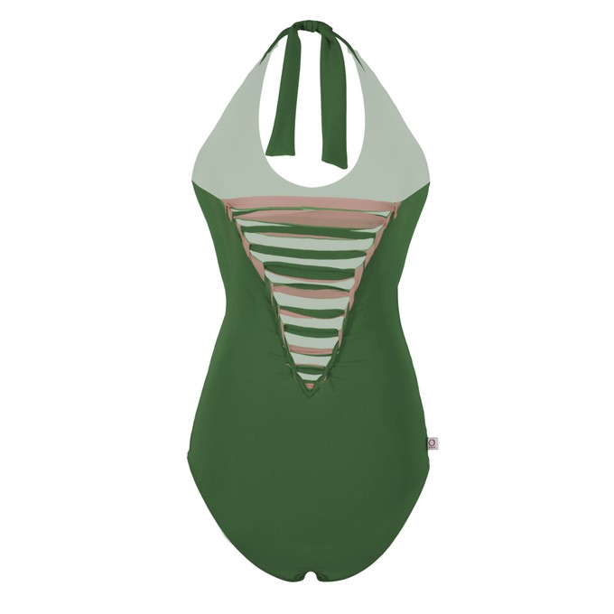 Recycling swimsuit Laik II woods olive + chai (green) from Frija Omina